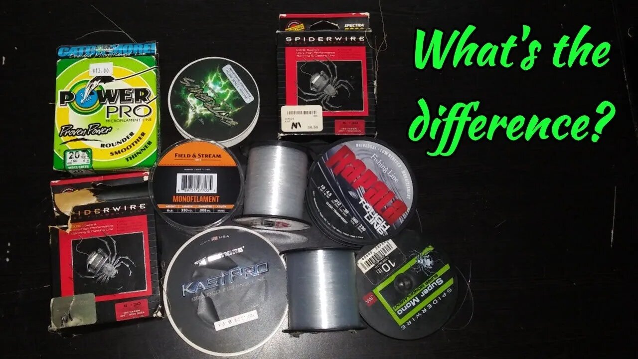 Braid, Mono, Floro ... What's the difference? Wich fishing line should I use?