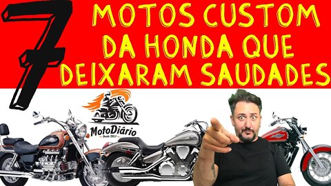 7 motos CUSTOM da MAMÃE HONDA que deixaram saudades