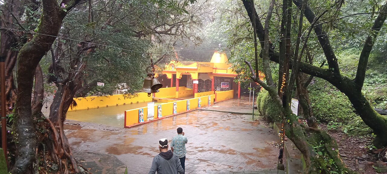 Temple near waterfall Amboli india