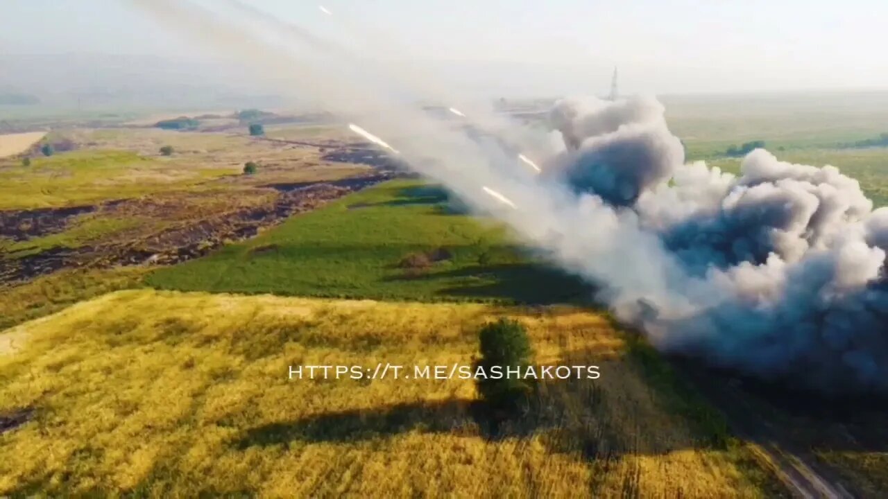 Russian BM-21 "Grad" MLRS Driving Ukrainian Forces Out Of The Forest To The West Of Lisichansk