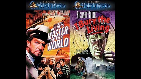 MASTER OF THE WORLD 1961 & I BURY THE LIVING 1958 Mad Maniacs DOUBLE FEATURE