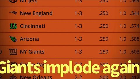 New York Giants Completely IMPLODE On Primetime Monday Night Ruining Hopes Of A Good Season!