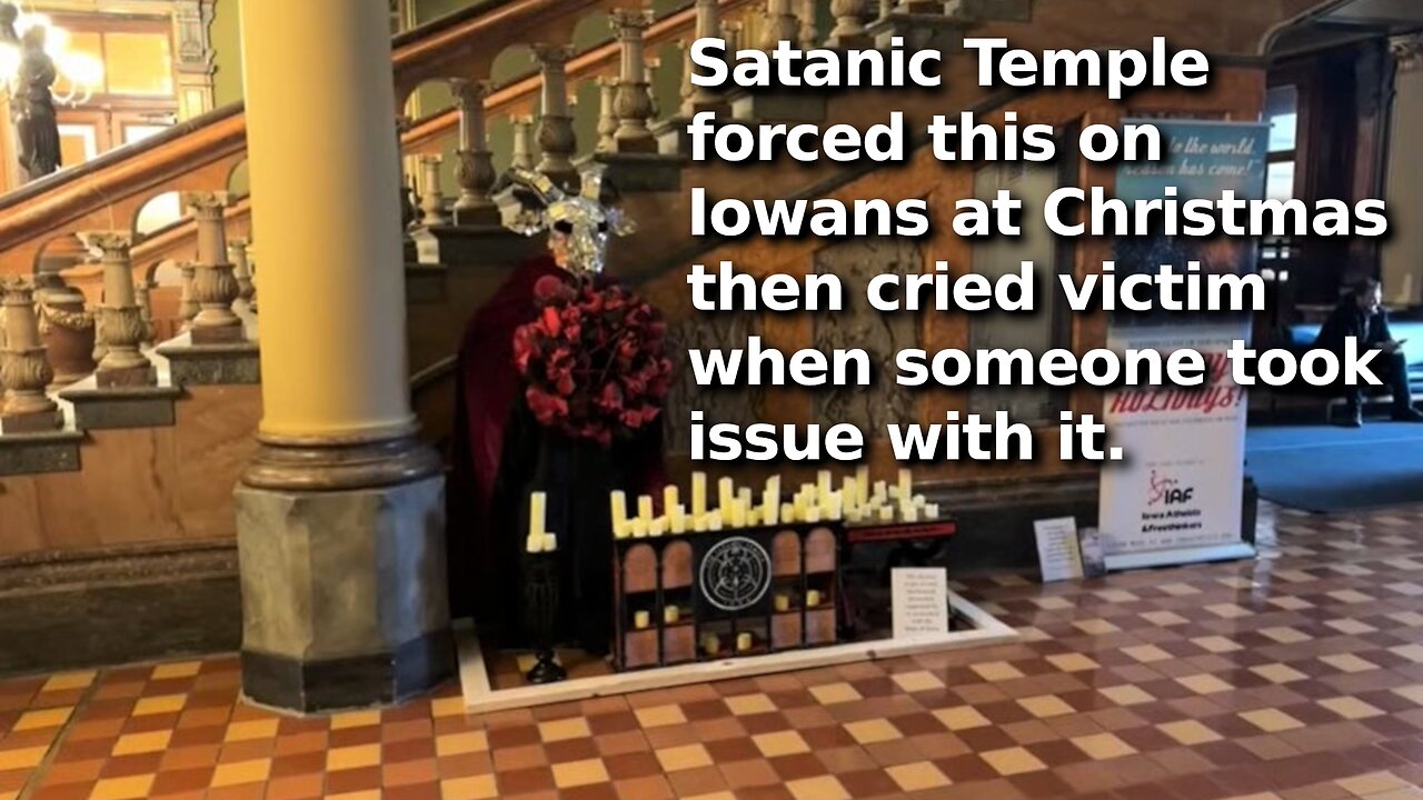 Man Who Destroyed Iowa Satanic Temple “Christmas” Display Takes Plea Deal To Avoid Hate Crime Charge