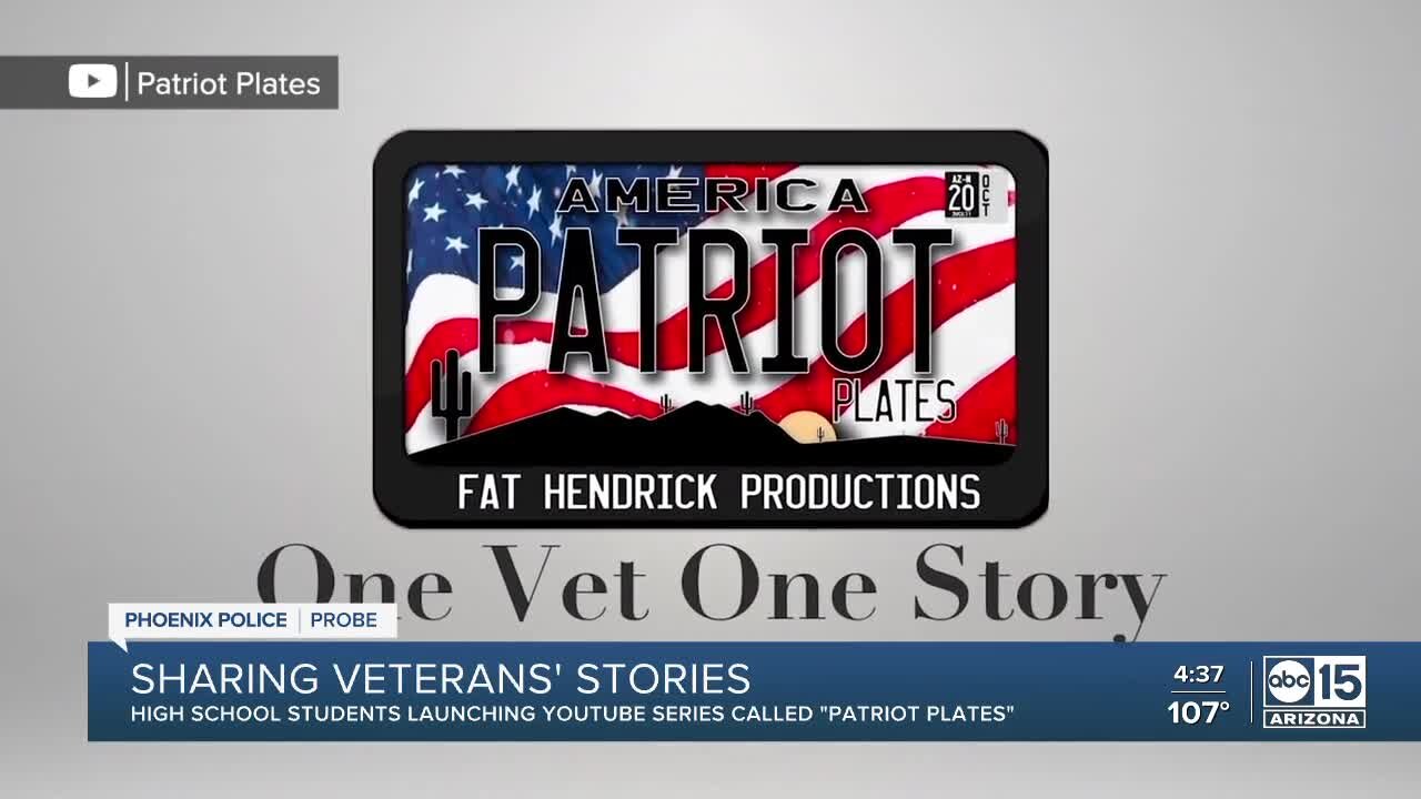 Valley high school students share veterans' stories on 'Patriot Plates' show