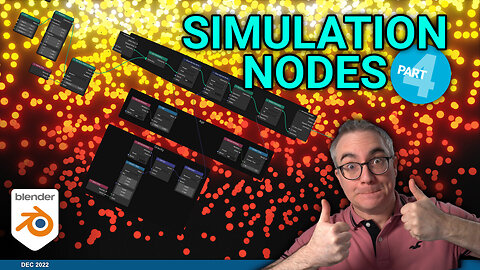 Particles w/ Geometry Simulation Nodes in Blender | Tutorial | How-To