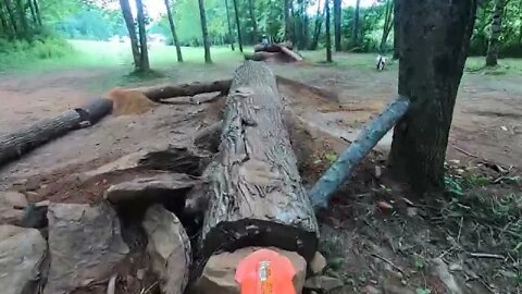 Log Balance Wipeout on the Endurocross Track