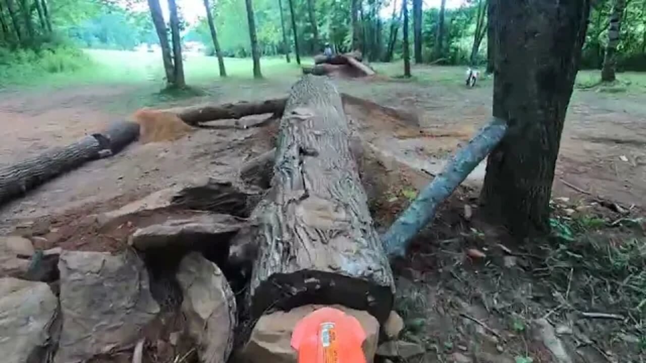 Log Balance Wipeout on the Endurocross Track