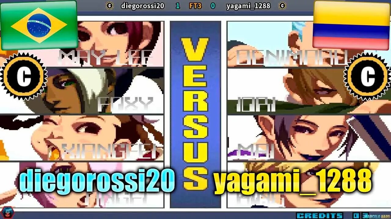 The King of Fighters 2001 (diegorossi20 Vs. yagami_1288) [Brazil Vs. Colombia]