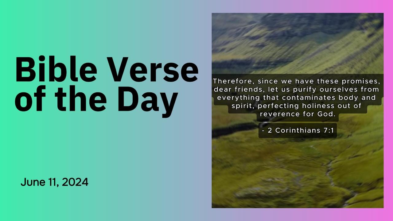 Bible Verse of the Day: June 11, 2024