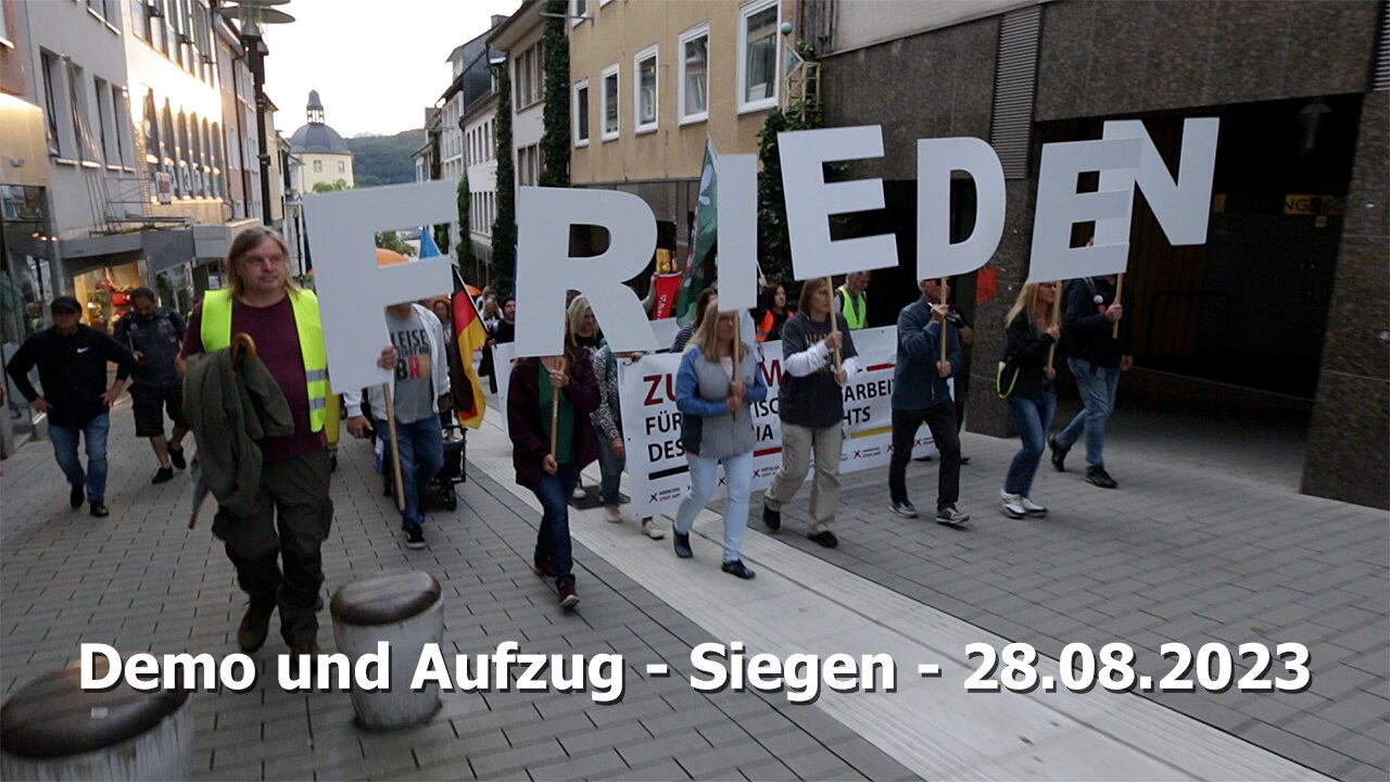 Demo und Aufzug - Siegen - 28.08.2023