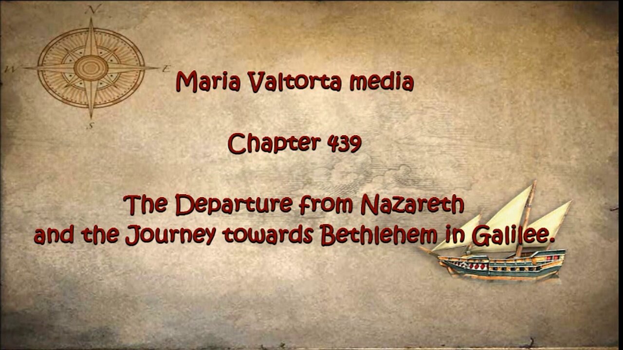 The Departure from Nazareth and the Journey towards Bethlehem in Galilee.