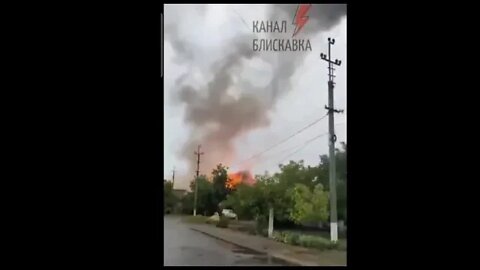 The arrival of a cruise missile in Voznesensk to the AFU ammunition depot