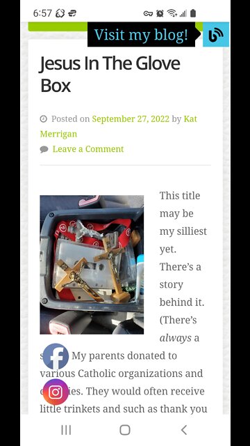 Jesus In The Glove Box