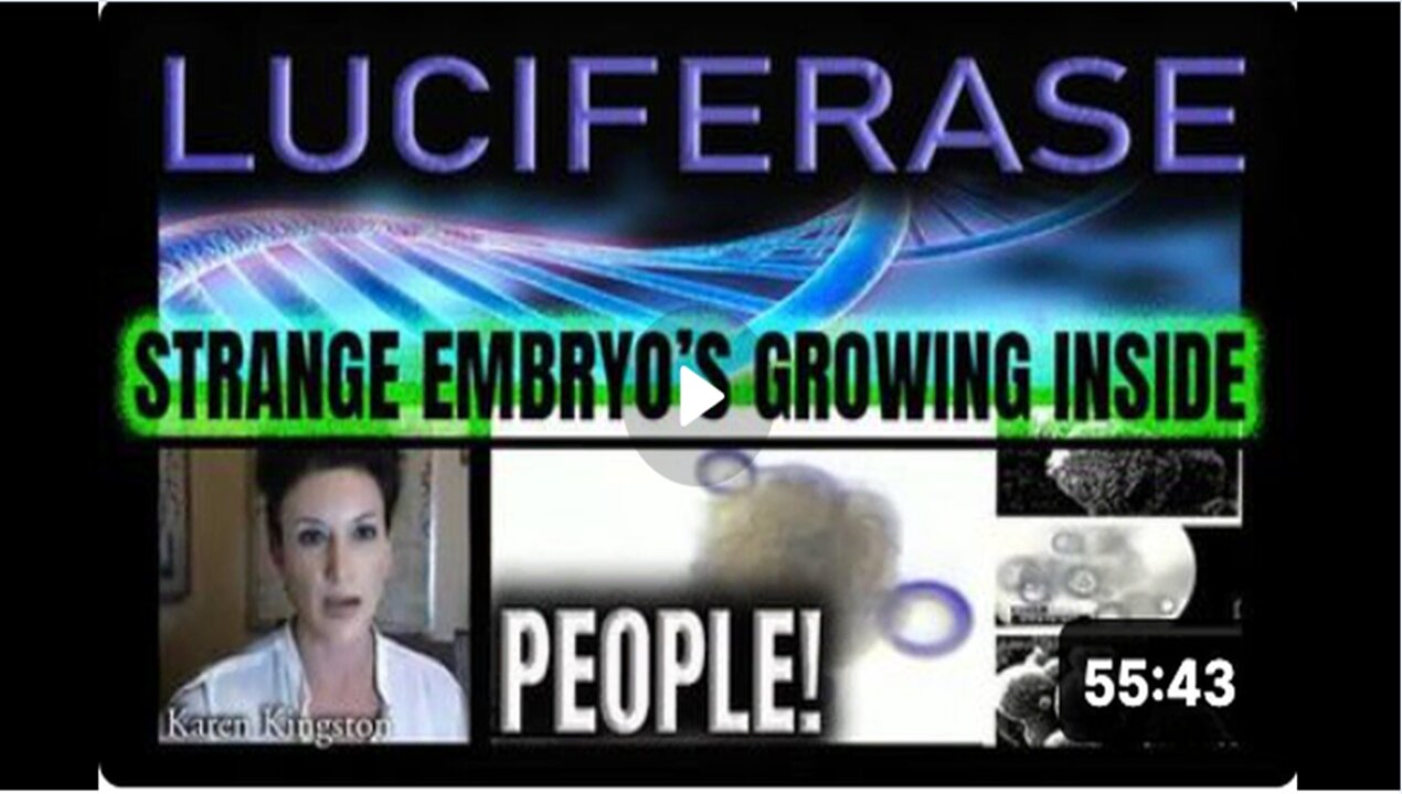 LUCIFERASE- Strange Embryos Growing Inside People's Bodies| Karen Kingston