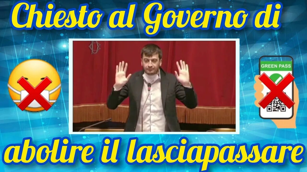 L'On. Forciniti scatenato sulle mascherine e tessera verde!