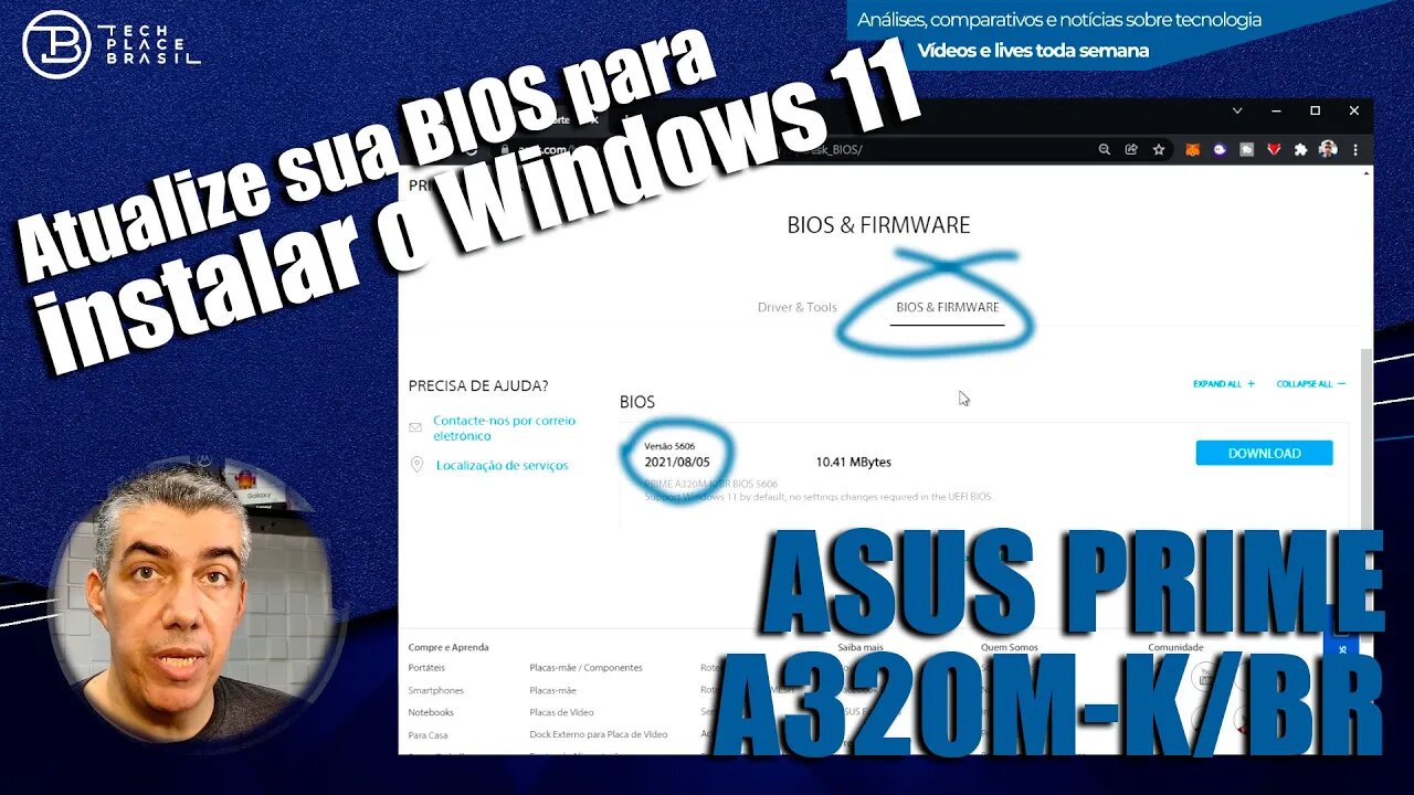 A320M-K/BR - BIOS atualizada para instalar WINDOWS 11 em PC sem suporte