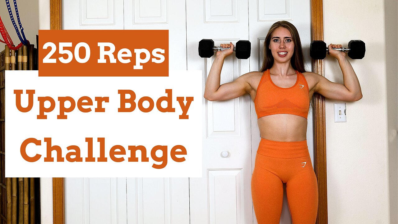 250 REPS UPPER BODY WORKOUT CHALLENGE WITH WEIGHTS-Build your arm/Shld, bi, tri, back | Selah Myers