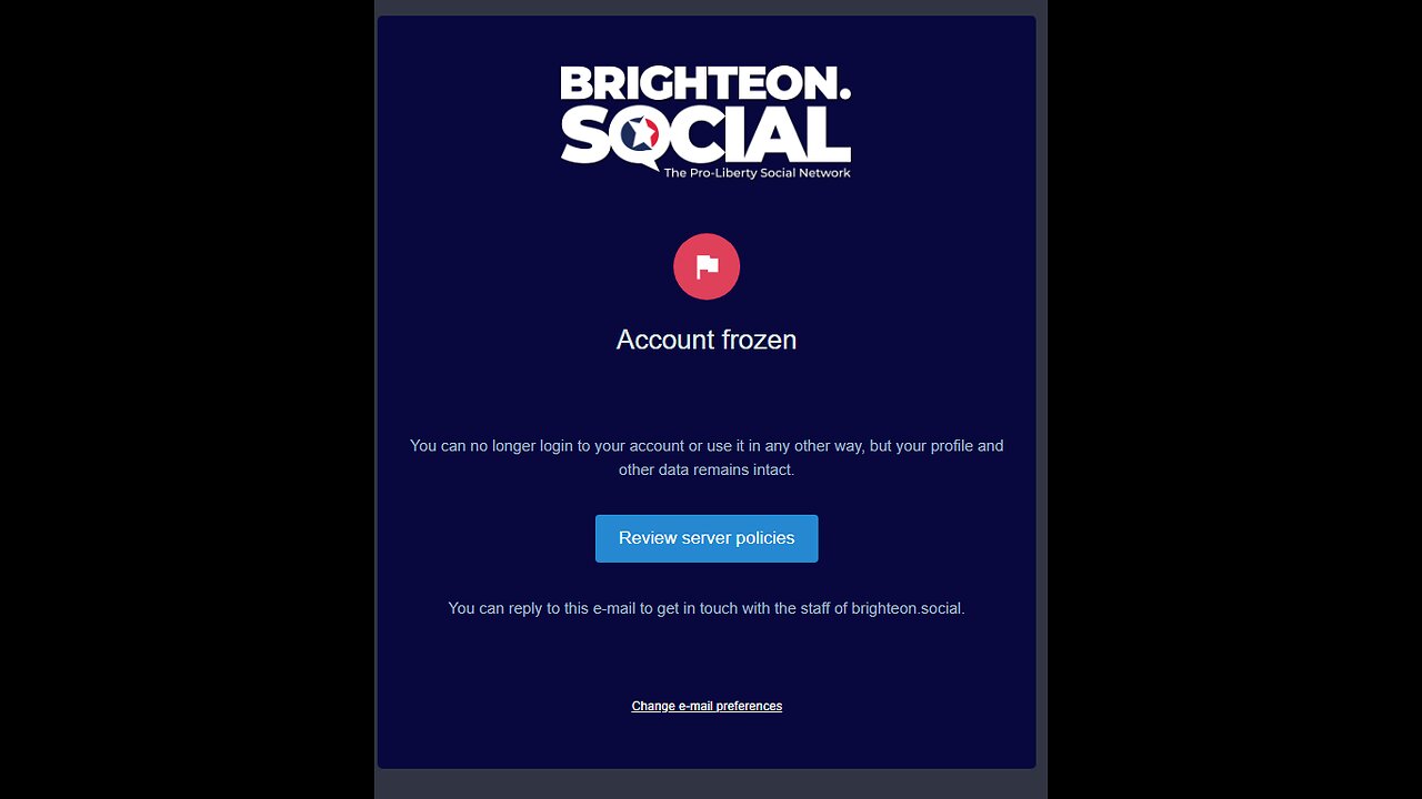 Brighteon censors its competitors - Freebook Social