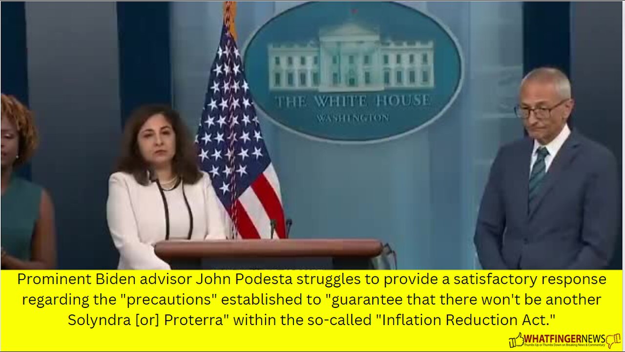 Prominent Biden advisor John Podesta struggles to provide a satisfactory response regarding