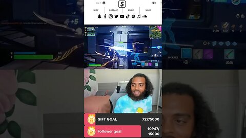 Rock mercury playing Fortnite live on TikTok ￼