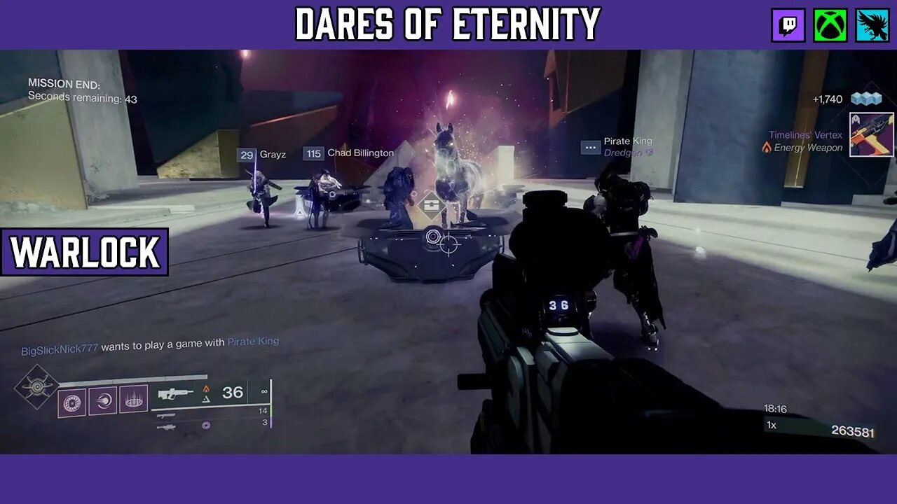 Destiny 2 Voidwalker Warlock | Xbox Live | Dares of Eternity