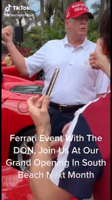 Ferrari event at Mar A Largo