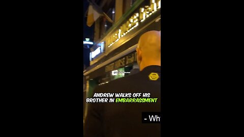 Andrew Walks Off His Brother In Embarrassment