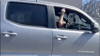 Triggered Local Yells at the People's Convoy in DC