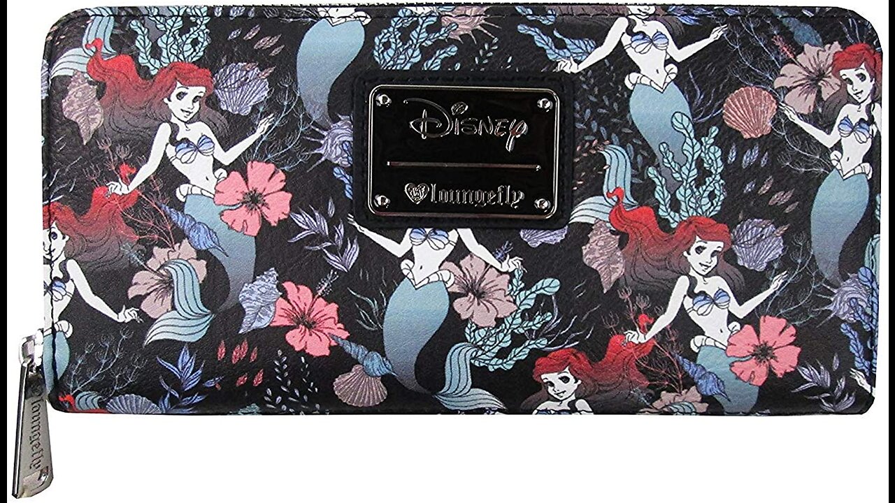 Loungefly x Disney Princess Floral Zip Around Wallet