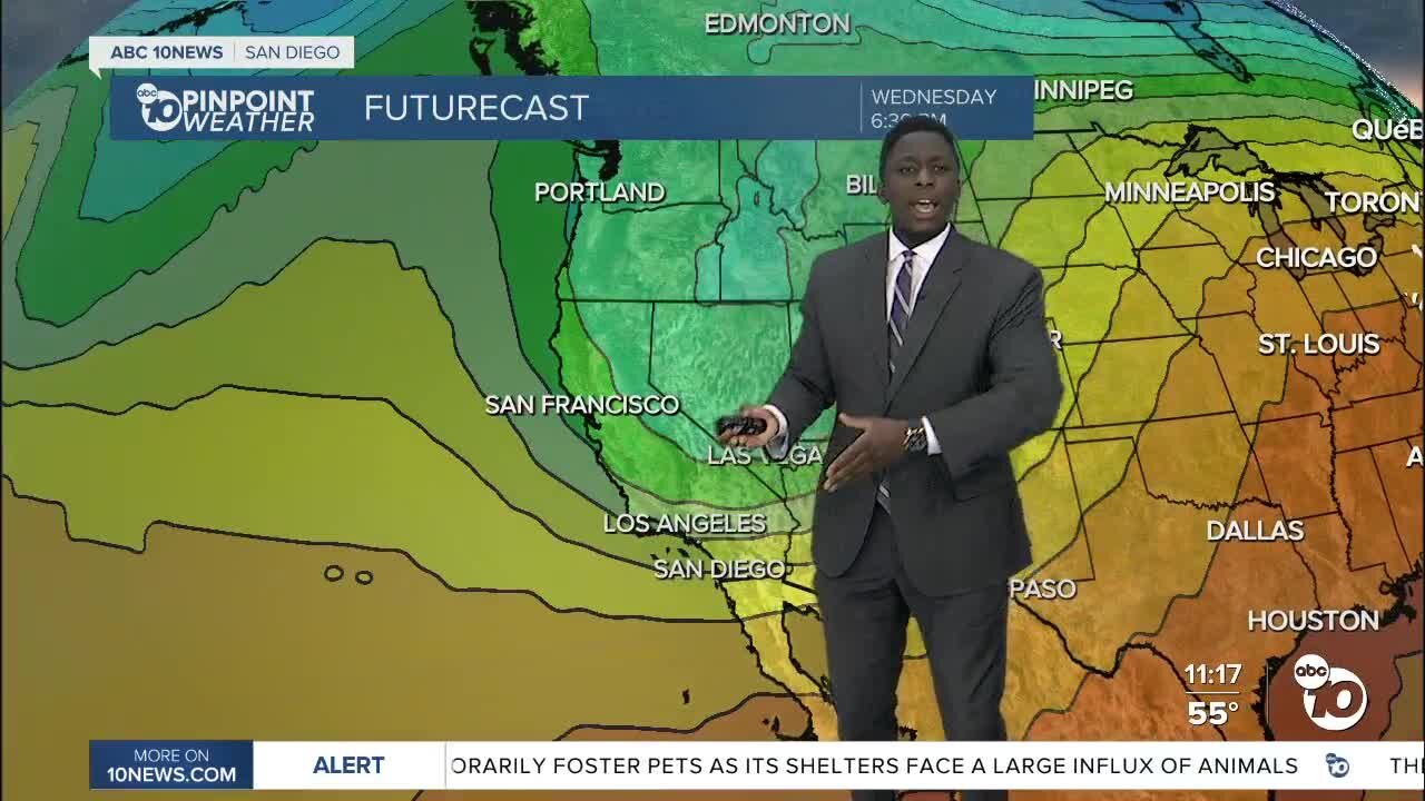 ABC 10News Pinpoint Weather with Weather Anchor Moses Small