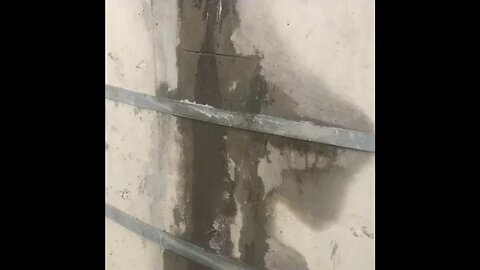 leaking concrete water tank repair process - this video shows how to repair leaking tanks.