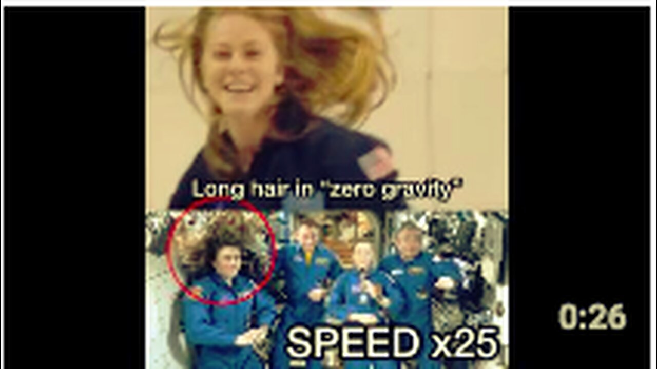 Long hair in zero gravity Vs NASA hair spray