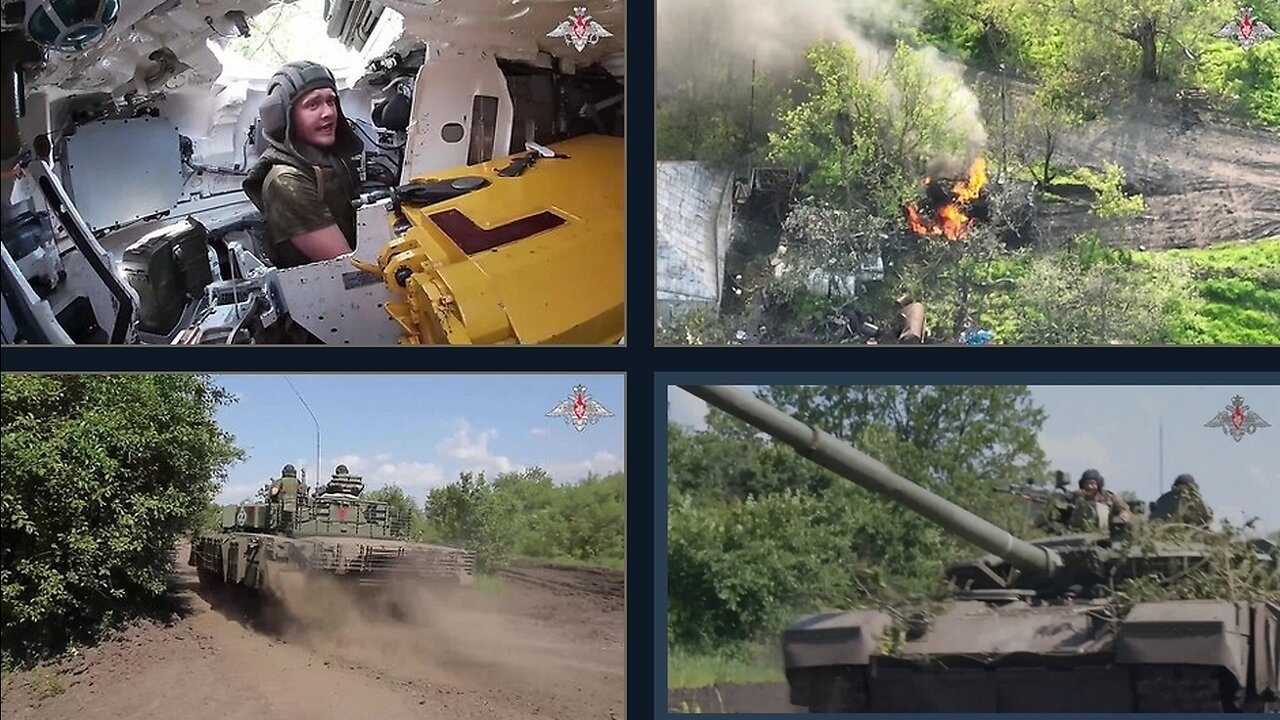 DENAZIFIED - No chance for the enemy: T-80BVM destroy enemy hardware