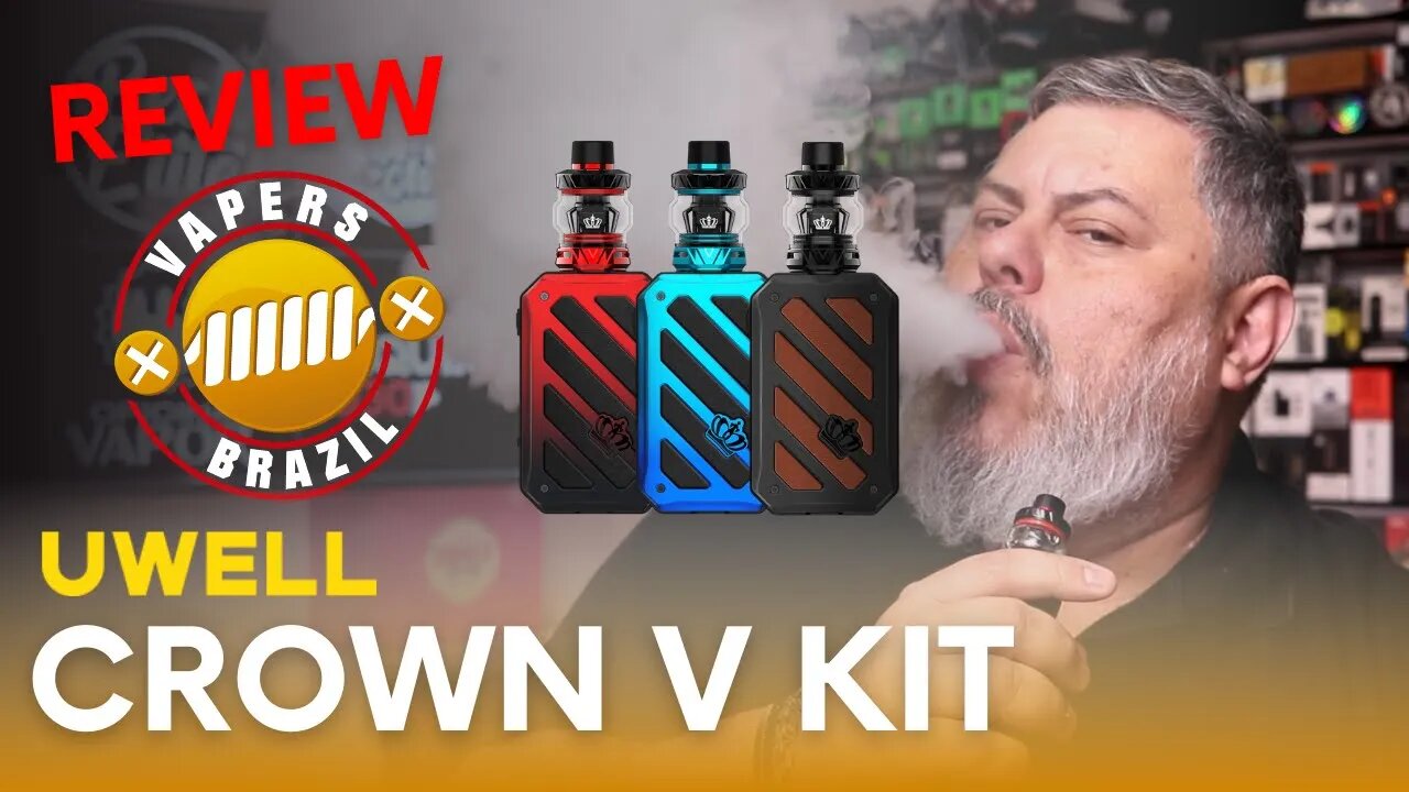 Uwell Crown V Kit - Uma excelente Opção Coil Head - Review PTBR