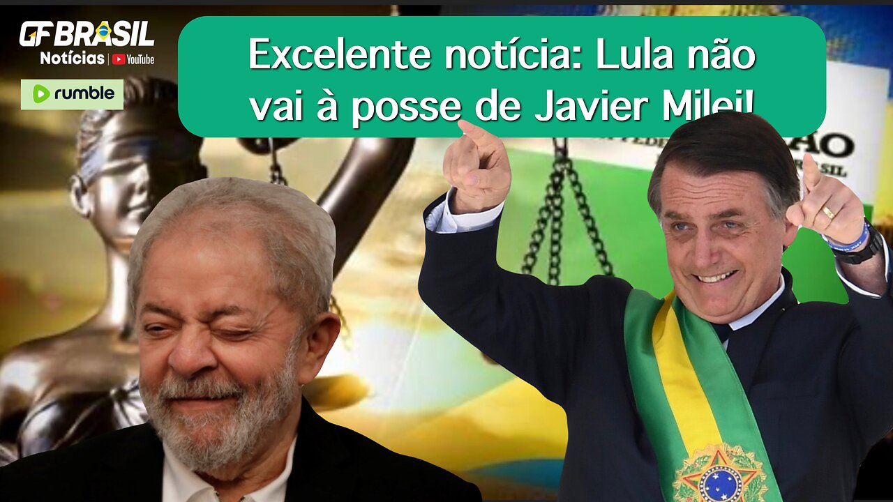 Excelente notícia: Lula não vai à posse de Javier Milei!