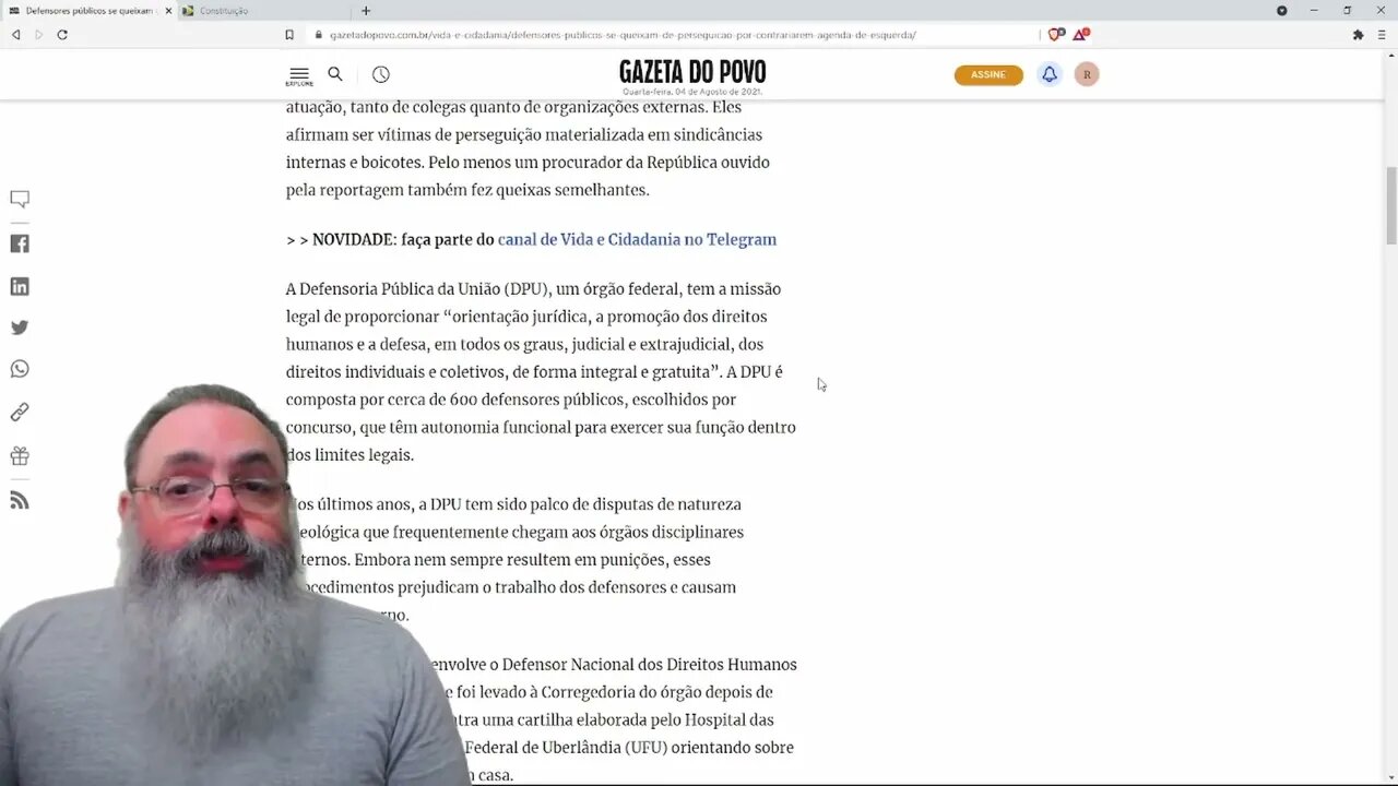 Defensores públicos sofrem perseguição de colegas socialistas — PETER TURGUNIEV