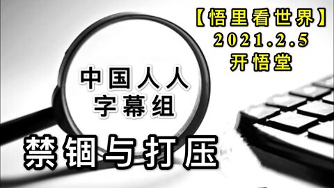 中国人人字幕组禁锢与打压20210205【悟里看世界】