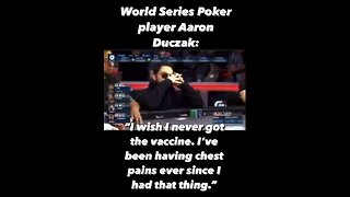 World Series of Poker Player Admits Vaccine Injury On Hot Mic