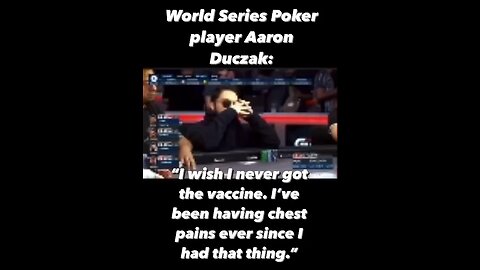 World Series of Poker Player Admits Vaccine Injury On Hot Mic