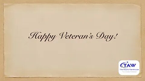 Happy Veteran’s Day!