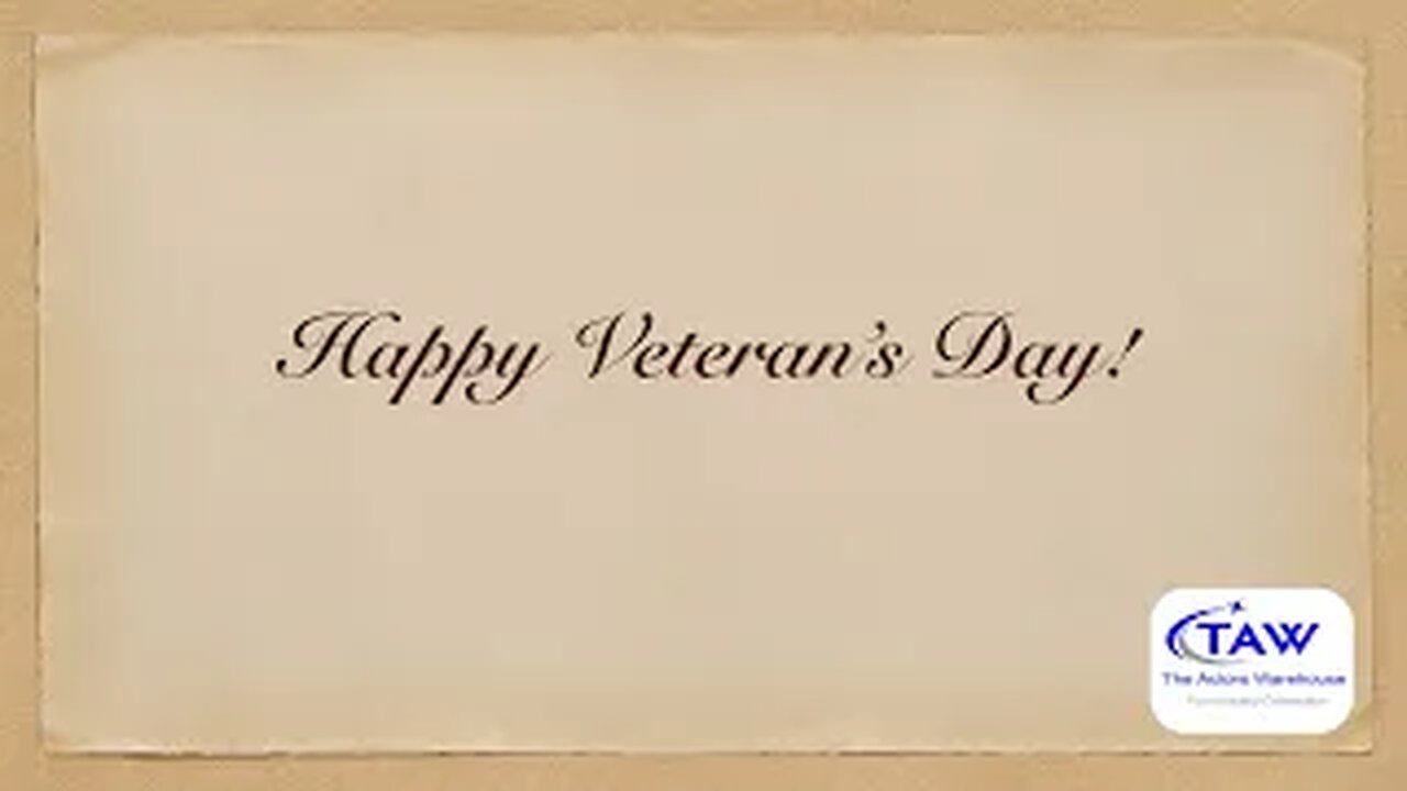 Happy Veteran’s Day!