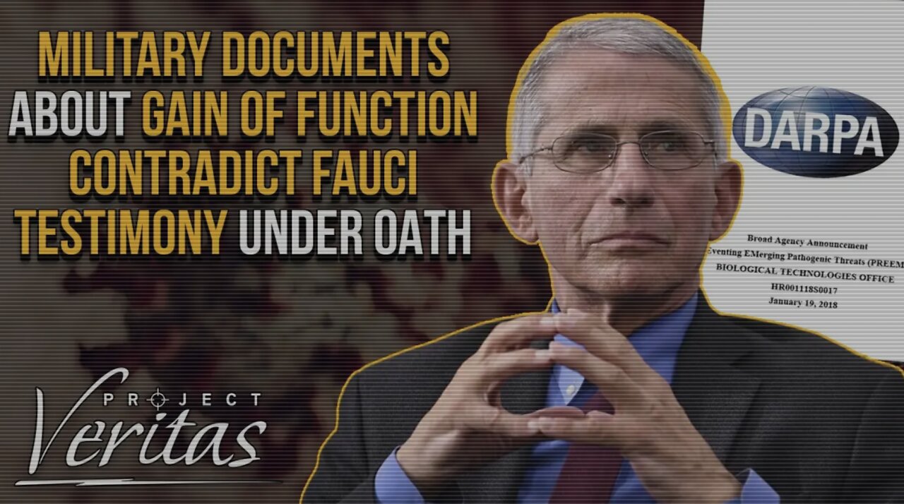Military Documents About Gain of Function Contradict Fauci Testimony Under Oath