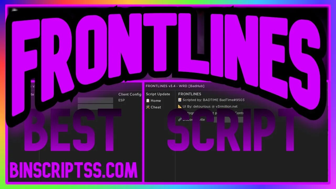 ROBLOX [NEW] Frontlines Script - LOTS OF FEATURES *PASTEBIN 2023*