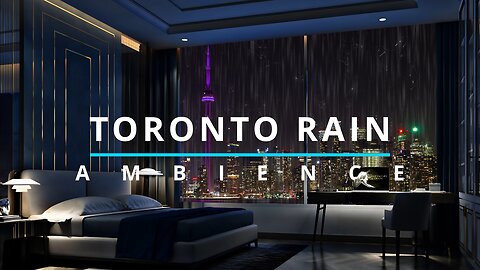 Heavy Rain Soothing Sound Relaxed Sleep Ambience - Toronto - Therapy