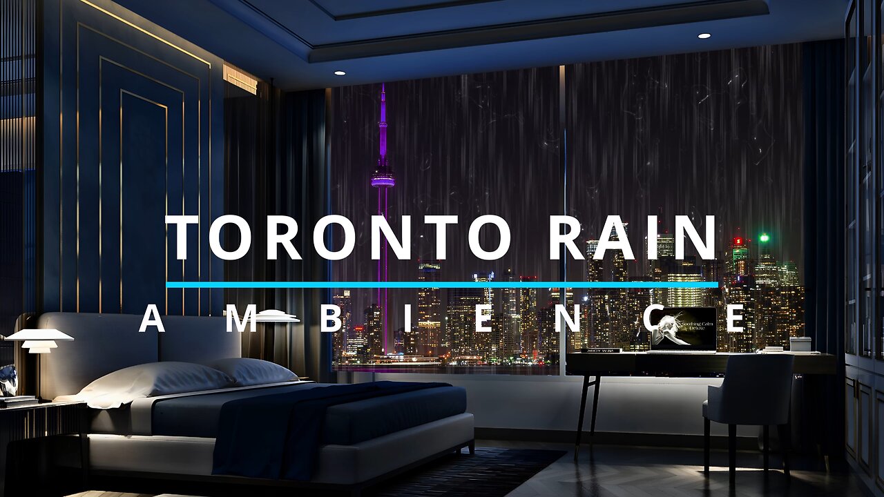 Heavy Rain Soothing Sound Relaxed Sleep Ambience - Toronto - Therapy