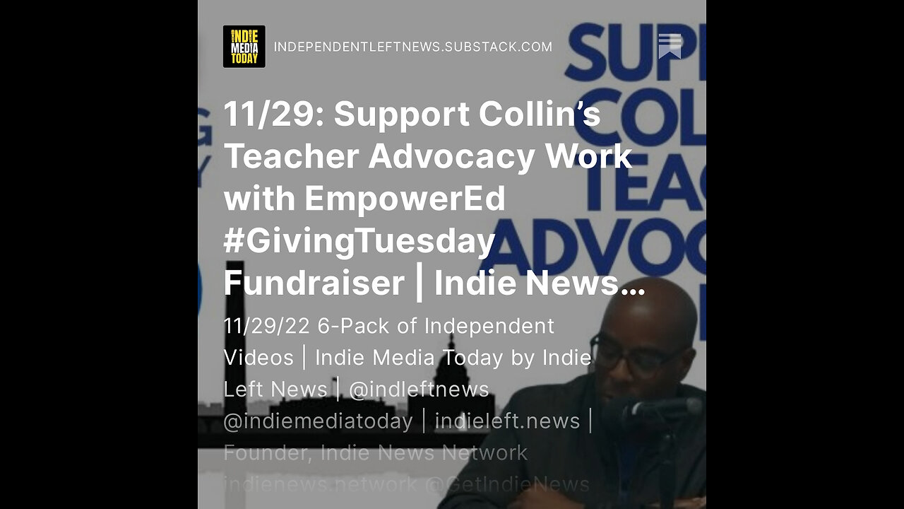 11/29: Support Collin’s Teacher Advocacy Work with EmpowerEd #GivingTuesday Fundraiser