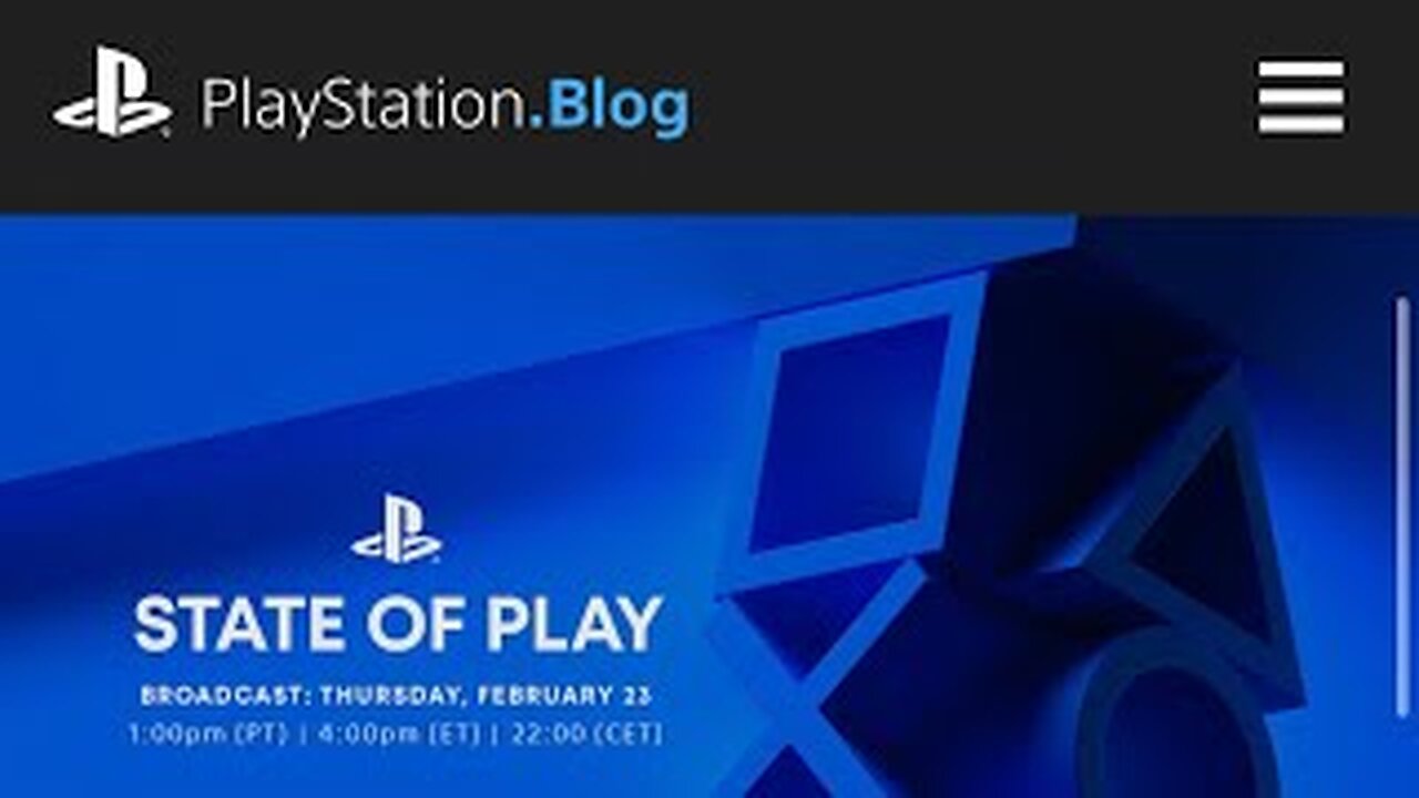 Sony is Holding a State of Play February 23