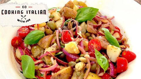 Italian Sicilian Summer Salad Cooking Italian with Joe