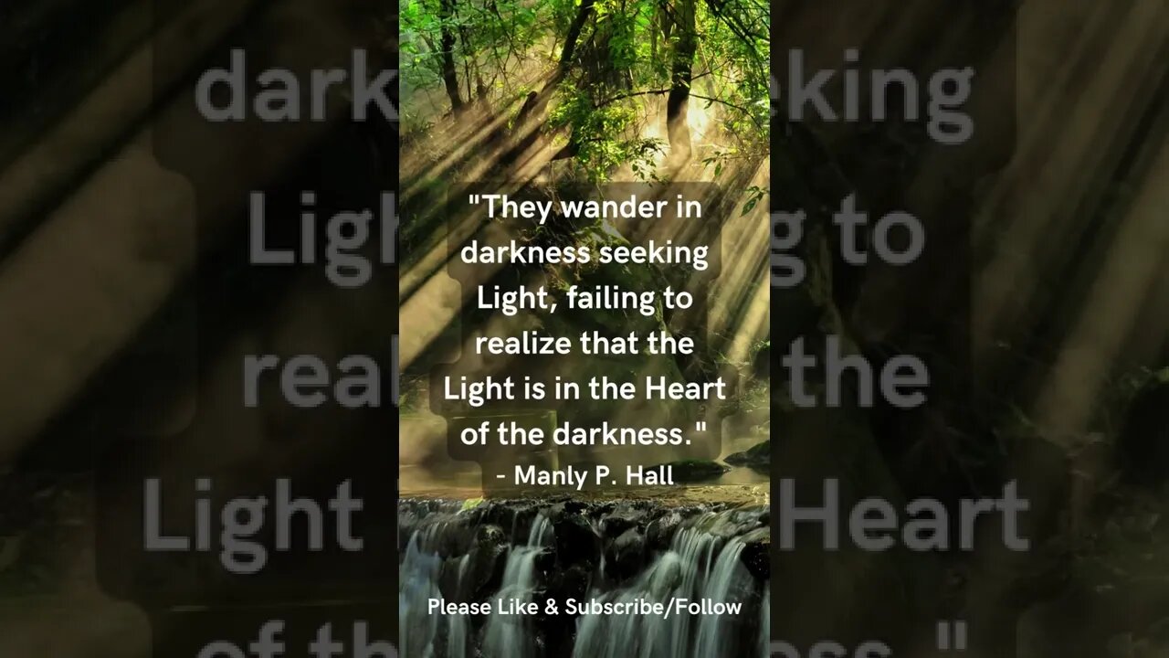 The Light is in the Heart of the Darkness