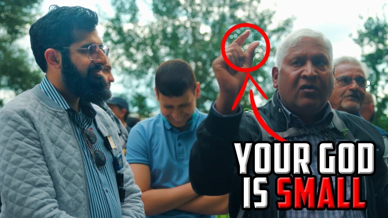 MAN INSULTS ALLAH & GETS PUT IN PLACE